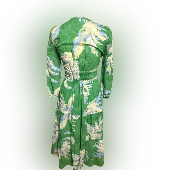 Ba&Sh Womens  Parela Midi Dress, Green small flaw - Picture 4 of 6